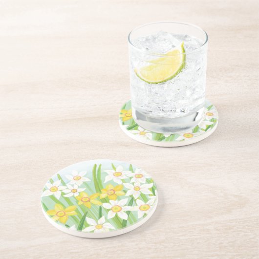 Dessous De Verre En Grès Daffodiques de printemps (Côté)