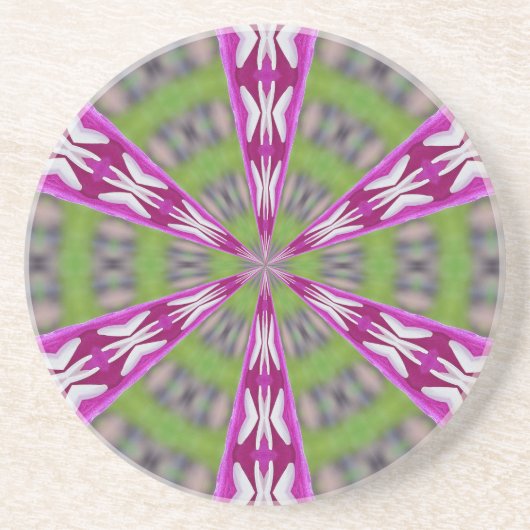 Dessous De Verre En Grès Dahlia Kaliediscope (Devant)