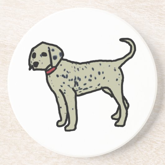 Dessous De Verre En Grès Dalmatien (Devant)