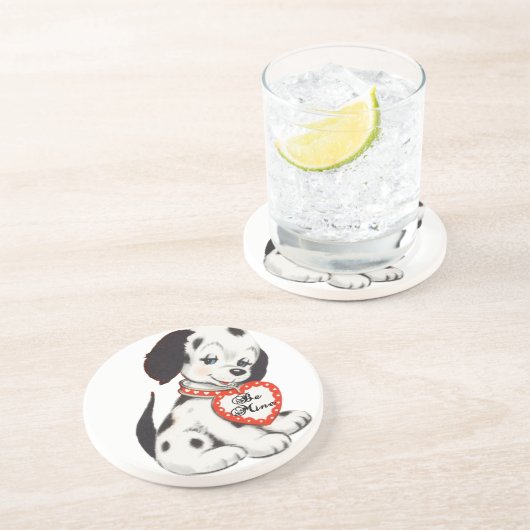 Dessous De Verre En Grès dalmation (Côté)