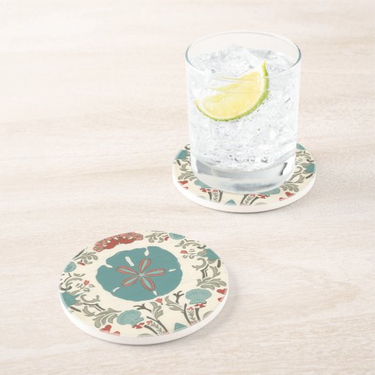 Dessous De Verre En Grès Damas côtières I (Côté)