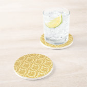 Dessous De Verre En Grès Damassé d'or (Côté)