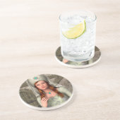 Dessous De Verre En Grès Dame médiévale (Côté)