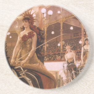 Dessous De Verre En Grès Dames des Voitures (alias Cirque) de James Tissot