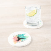 Dessous De Verre En Grès Dance Free Live Free Dance Keychain (Côté)