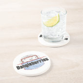 Dessous De Verre En Grès Dangleberries de hockey (Côté)