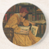 Dessous De Verre En Grès Dans la bibliothèque (Devant)