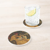 Dessous De Verre En Grès Dans la bibliothèque (Côté)