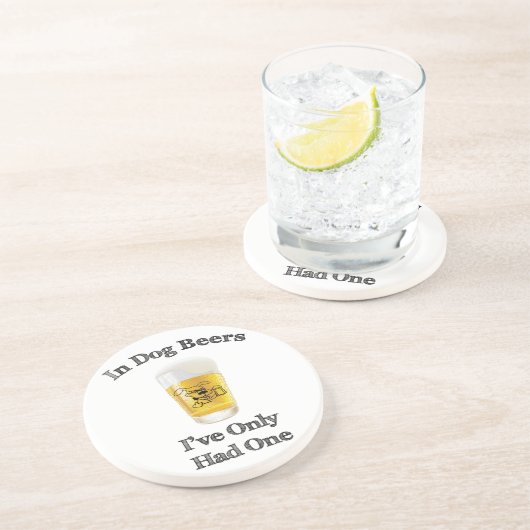 Dessous De Verre En Grès Dans les bières à chiens (Côté)