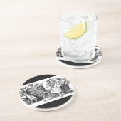 Dessous De Verre En Grès "Dansant le Jarabe dans l'autre monde " (Côté)