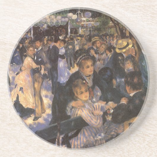 Dessous De Verre En Grès Danse au Moulin de la Galette par Pierre Renoir (Devant)