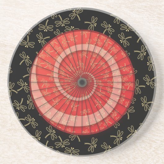 Dessous De Verre En Grès danse de libellule (Devant)