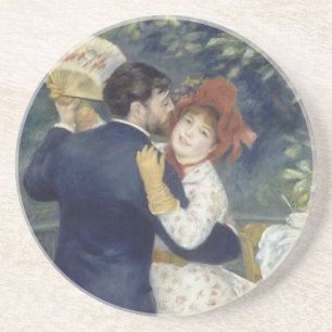 Dessous De Verre En Grès Danse de Pays - Renoir Impressionniste peinture