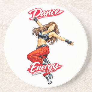 Dessous De Verre En Grès Danse d'énergie et de liberté