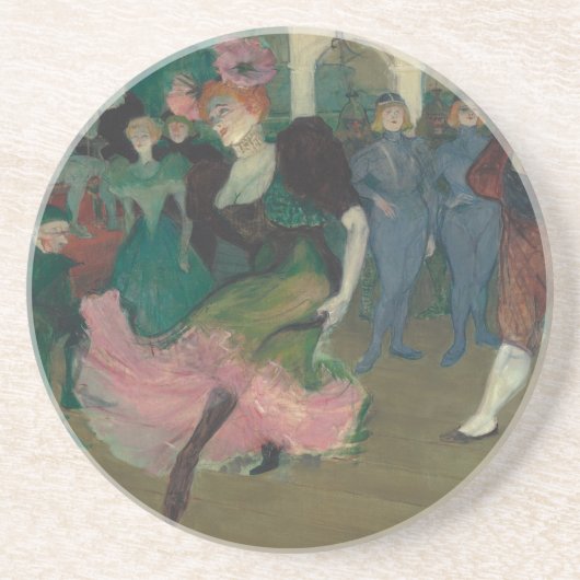 Dessous De Verre En Grès Danser le Bolero - Peinture Toulouse-Lautrec (Devant)