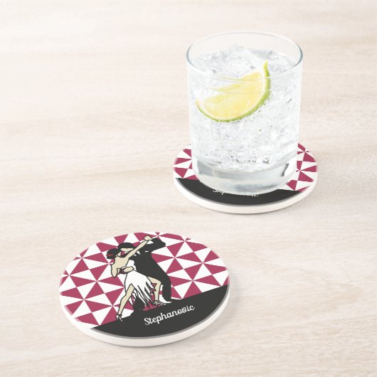 Dessous De Verre En Grès Danseurs de tango (Côté)