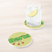 Dessous De Verre En Grès Dards avec 3 dards (Côté)