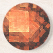 Dessous de verre en grès d'art Abstrait (Devant)