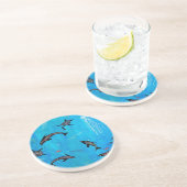 Dessous De Verre En Grès Dauphin Dream (Côté)