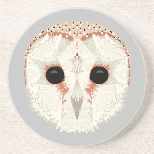 Dessous de verre en grès de Barne Owl (Devant)