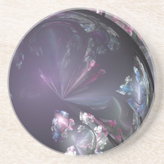 Dessous de verre en grès de boule de cristal (Devant)