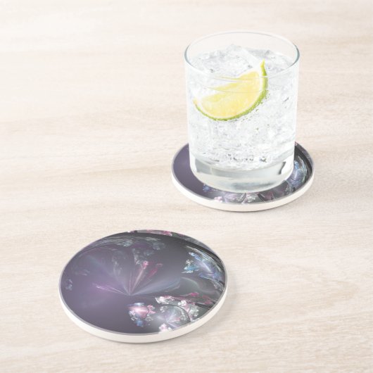 Dessous de verre en grès de boule de cristal (Côté)