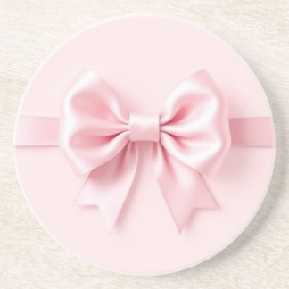 Dessous de verre en grès de Bow rose