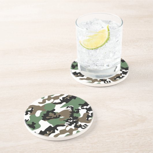 Dessous de verre en grès de Camo Camo Jungle (Côté)