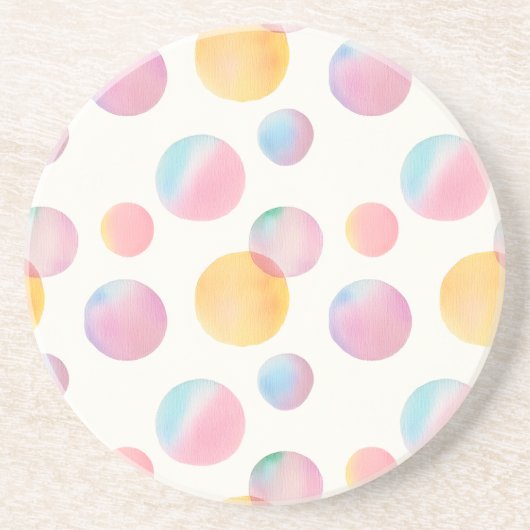 Dessous de verre en grès de Candy Bubbles (Devant)