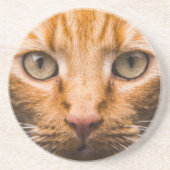 Dessous de verre en grès de chat (Devant)