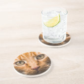 Dessous de verre en grès de chat (Côté)