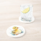 Dessous de verre en grès de grès d'aquarelle pour  (Côté)