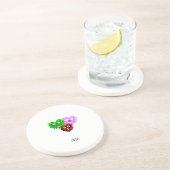 Dessous de verre en grès de Heart Fuzzies (Côté)