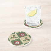 Dessous de verre en grès de la surface de Noël (Côté)