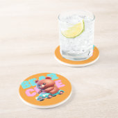 Dessous de verre en grès de l'ours mou (Côté)