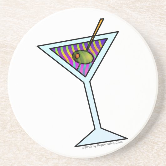 DESSOUS DE VERRE EN GRÈS DE MARTINI (Devant)