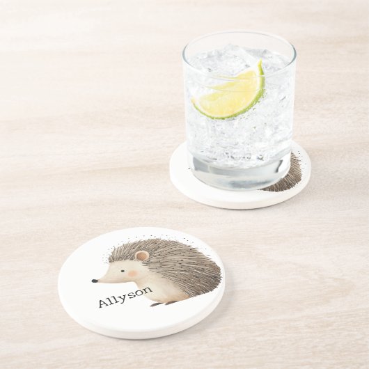 Dessous De Verre En Grès De mignons hérissons (Côté)