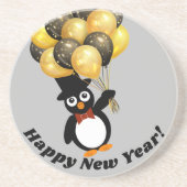 Dessous de verre en grès de pingouin de la nouvell (Devant)