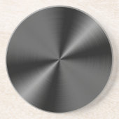 Dessous de verre en grès de style métal (Devant)