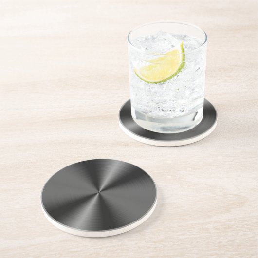 Dessous de verre en grès de style métal (Côté)