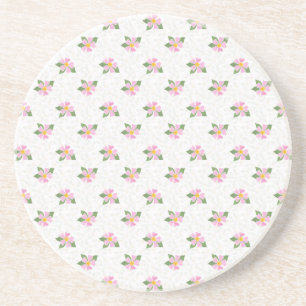 Dessous de verre en grès de style Polka Rose Ditsy