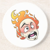 Dessous de verre en grès de tête de feu Scovilleli (Devant)