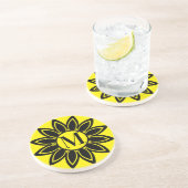 Dessous de verre en grès de tournesol (Côté)