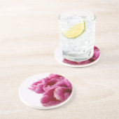 Dessous de verre en grès de tulipes violettes (Côté)