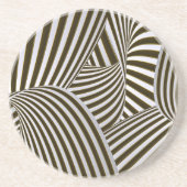 dessous de verre en grès de Twists 3D (Devant)