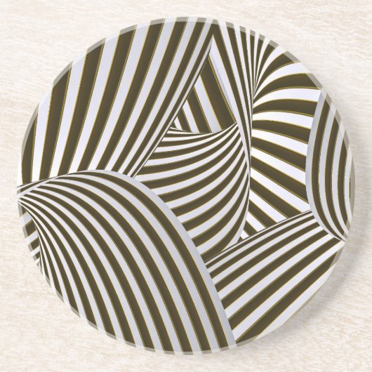 dessous de verre en grès de Twists 3D (Devant)