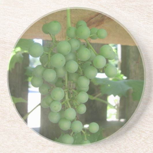 Dessous de verre en grès de Vigne vierge (Devant)