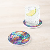 Dessous de verre en grès de volley-ball Disco (Côté)