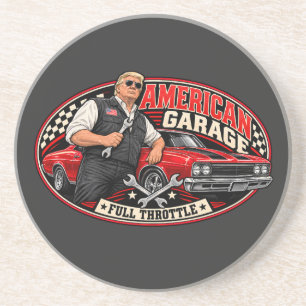 Dessous De Verre En Grès Débardeur à capuche American Garage Full Throttle