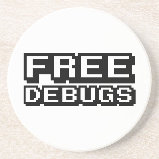 DESSOUS DE VERRE EN GRÈS DEBUGS GRATUITS (Devant)